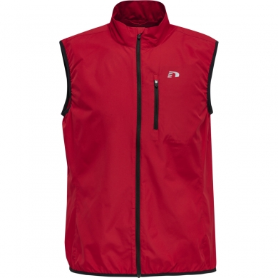 hummel Sport Vest Core - water and wind resistant, breathable, lightweight - red Men